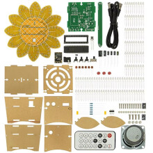 LED Colorful LED Sunflower Speaker Kit Music Spectrum Fun Electronic Production DIY Welding Practice