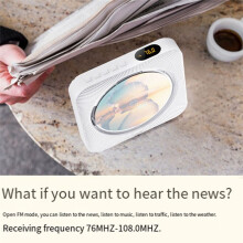 CD Portable Player KC-718 - , Dual Speakers, FM Radio, USB, Headphone Mode, Stereo Sound  EU Plug