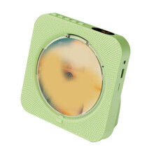 Portable CD Player KC-718 - , Dual Speakers, FM Radio, USB, Headphone Mode, Stereo Sound Green EU Plug