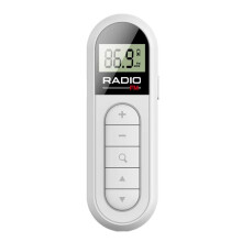 FM Radio Backlight LCD Display Pocket Clip Radio with 3.5mm Headphones Personal Walkman Radio for Walk Jogging