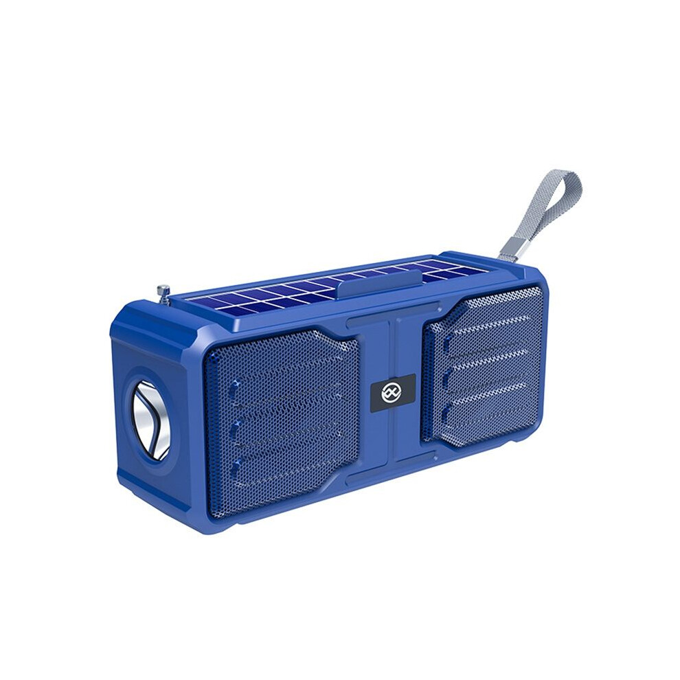 Solar Powered Speaker Wireless Stereo Speaker With Flashlight Tws Outdoor Subwoofer Tf/Fm Radio 6032646100763