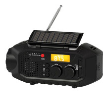 Emergency Radio, Speaker,Portable Solar Hand Crank AM/FM Radio for Survival,USB Charger,SOS Alarm,Reading Lamp