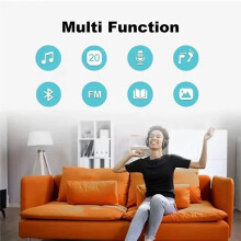 Back Clip 32GB Lossless Sound MP3 Player with BT 5.0,Pedometer FM Radio, New Design 1.44 Inch Music Player