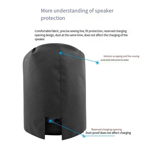 For  Kardon Aura Studio 3/4 Gen Speaker Dust Cover Aura Studio3/4 Storage Dust-Proof Cap Case Black 2