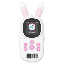Lecteur MP3 de Musique 32 Go pour Enfants, Mignon Lapin Lecteur de Musique MP3 pour Enfants avec BT, Lecteurs MP3 et MP4 avec Haut-Parleur