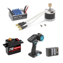 2322 2600KV Brushless Motor 45A ESC 7 Channel Transmitter Receiver 21g Servo Kit for 1/12 RC Car MN82 MN99S MN168 MN78