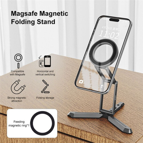 PULUZ for  Desktop Live Streaming Magnetic Foldable Phone Holder Bracket 2