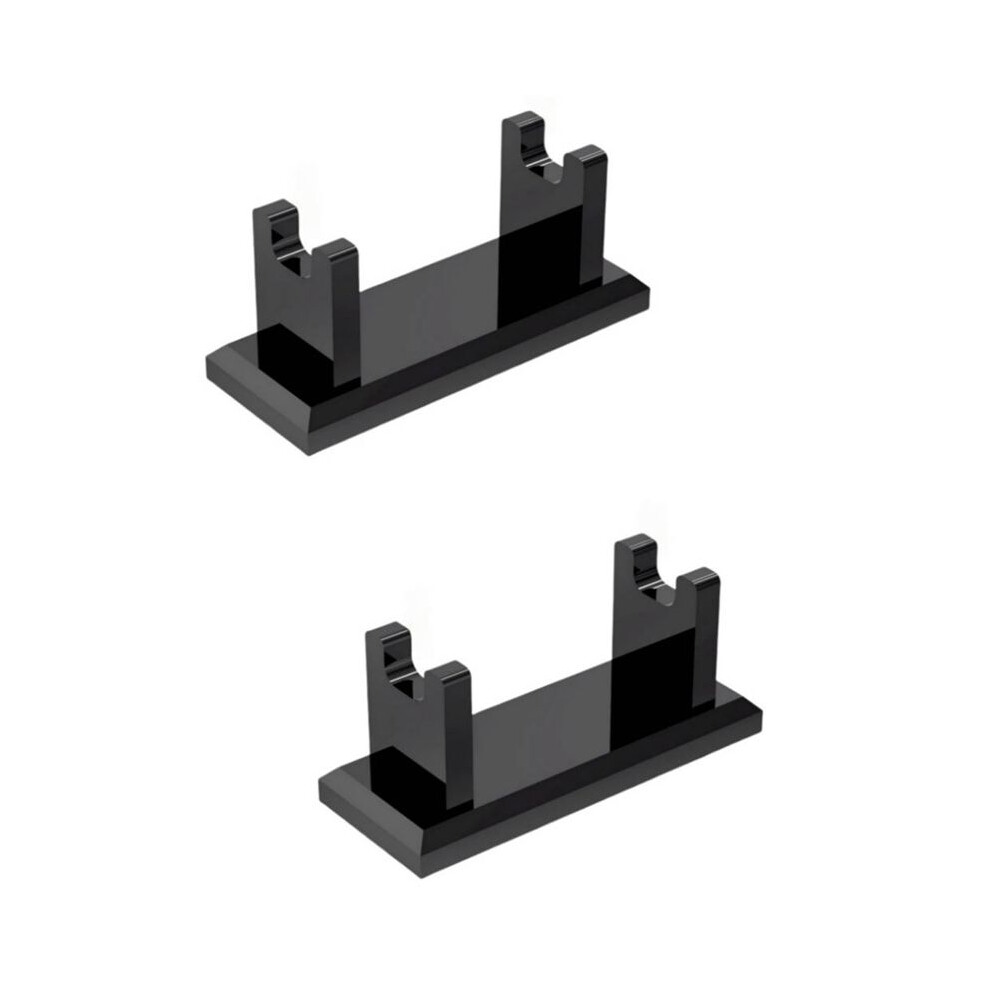Tauoh Acrylic Men's Stand Holder, Compatible With Viking Blade Chief, Mk-23C, Shaving Revolution, Clear Black, 2 Pack