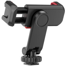 New Multi-Functional Phone Holder Clamp Phone Tripod Mount Rotatable with Dual Cold Shoe Mounts for Smartphone Vlog