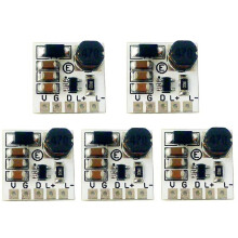 5 Stuks  5-27V 350mA Step-Down HB LED-Drivermodule, Instelbare PWM-Controller, - Buck, Constante Stroomomvormer
