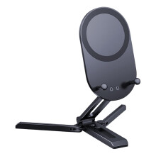 Supporto Magnetico per Telefono, Pieghevole, Portatile, In Lega di Alluminio, Compatibile con La Maggior Parte Dei Telefoni