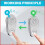 Wireless Intercom Call Button Doorbell for Disabled Older Child Call Silver 4