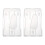 2X Vertical Hard Plastic Badge Holder Double Card ID Multi Transparent 10X6cm 1