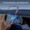 360 Rotating Vacuum Adsorption Magnetic Bracket Universal Car Navigation Instrument Table Phone Bracket Silver 9
