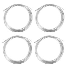 4X 20FT Chrome Moulure Garniture Bande Bord de Porte de Voiture Anti-Rayures Protecteur Couverture Argent