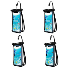 3X FONKEN Full View Waterproof Case for Phone Underwater Snow Rainforest Transparent Dry Bag Swimming Pouch