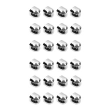 24 Pièces Supports En Verre Réglable En Alliage de Zinc Verre Clip éTagère Pince Support Plat Arrière Support de Montage