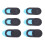 6Pcs Plastic Camera Shield Stickers Notebook PC Tablet PC Mobile Anti-Hacker Peeping Protection Privacy Cover Black 2