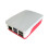 For Raspberry Pi 5 Case Active Cooling PWM Fan Case PI5 Plastic Shell for Enhanced Protection Red&White Shell 1