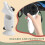 Upright Silicone Grip Controller Case for Meta Quest 3S - Comfortable Convenient Replacement Battery White 7