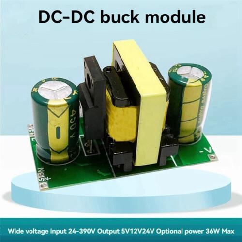 - Wide Voltage Step-Down Module Switching Power Voltage Regulator Input 24-390V Output 2A Buck Converter 12V 2