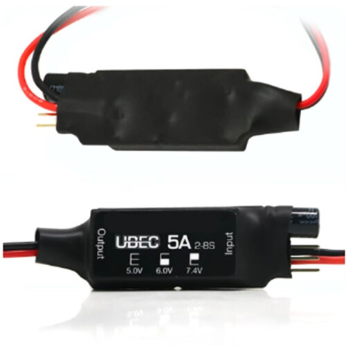 UBEC 5A V2 Air High Voltage Regulator Module 2-8S 5V 6V 7.4V 5A Adjustable BEC for Crawler