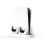 Game Stand Duurzaam Efficiënte Warmteafvoer Gaming Dual Functioneel Ontwerp in- Controller voor PS5 Accessoires Wit 2