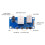For Orange Pi Expansion Board for Orange Pi Zero 2W 1.5G  PC  Board with USB Network Interface Power Button 5