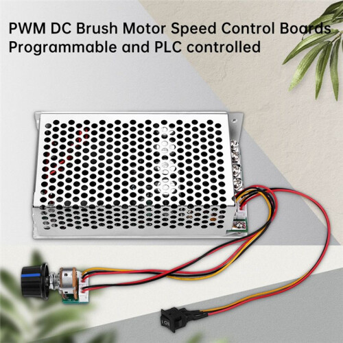Bredspänning DC10-50V 100A 3000W PWM -Borstmotorhastighetsregulator Programmerbar PLC-Styrd 1