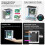 For Raspberry Pi 5 Case, Micro-type Desktop Case with Active Cooler, PWM Fan, RGB Lighting Bar,  Tower PC Case 8