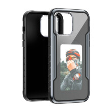 NFC EInk-Scherm DIY-Telefoonhoesje Aangepaste Refresh-Schermscherm Mobiele Telefoonhoesje Cover voor 15 Grijs