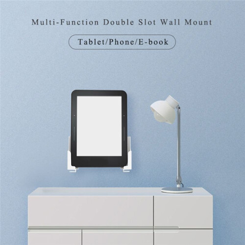 Tablet PC Mobile Phone Wall Mount Holder Dual Card Slot Mobile Phone Bracket - Space Saving Bracket 1