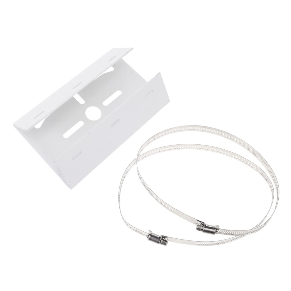 Security Camera Pole Mount Bracket With Hoops, Corrosion Resistant, Outdoor Wall Or Pole Use 9174973174394