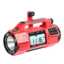 HRD908 Multi-Function Emergency Radio with AM/FM/SW/WB Bands Large Flashlight, Large Speaker, Hand-Crank Generator