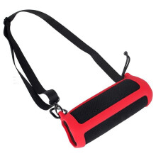 Silicone -Compatible Speaker Case with Carabiner Waterproof Protective Sleeve Adjustable Strap for Flip 6,A
