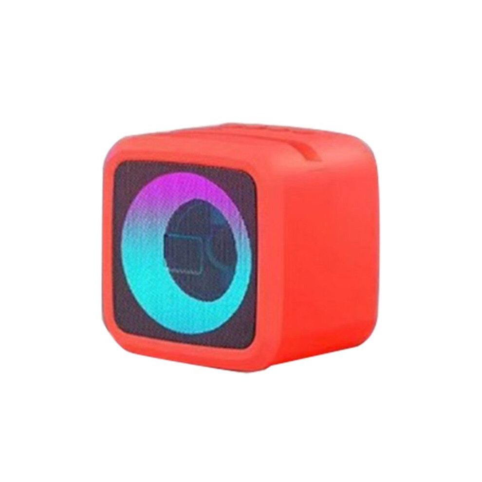 Led Rgb Portable Wireless Speaker Support Tf Usb Aux Handsfree Rechargeable Battery Light/Red 6031959851430