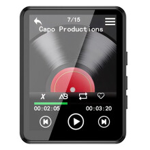 2,4 Inch MP3-Speler met Ondersteuning voor , Volledig Scherm, Touch Hifi-Muziekspeler, Ingebouwde Luidspreker met E-Boek/FM/Radio/Video