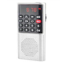 L-328 Pocket Walkman Radio Multifunctional Rechargeable Portable USB TF MP3 Player Handheld Speaker for Outdoor