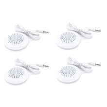 4Pcs for RPi Speaker White 3.5mm Portable Speakers Aux Loudspeaker Smartphone Player Handsfree for Phone