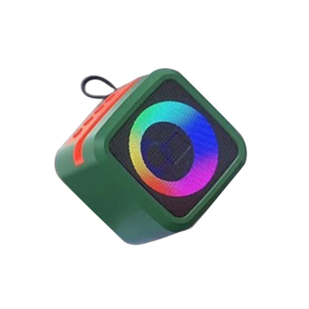 Led Rgb Portable Wireless Speaker Support Tf Usb Aux Handsfree Rechargeable Battery Light/Green 6033533295272