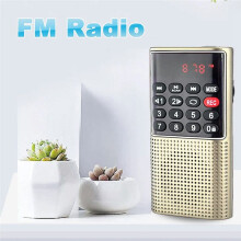 L-328 Pocket Walkman Radio Multifunctional Rechargeable Portable USB TF MP3 Player Handheld Speaker for Outdoor