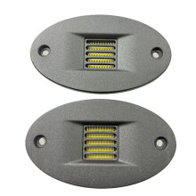 4 Ohm Oval Aluminum Cover  Style High Pitch Pneumatic Speaker Ribbon Tweeter Speaker DIY Super Tweeter 2Pcs