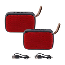 Cloth Fabric Speaker Wireless Bass Waterproof Outdoor 3D Stereo Music Speakers TF Card FM Radio Subwoofer