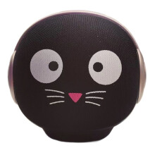 Cute Pet  Speaker Owl LED Outdoor Portable Waterproof Dual-Link  Speaker Black