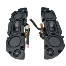 2 Stuks Hi-Fi 2-Weg Passieve Luidspreker met Drievoudige Driver, Dubbele Basmembranen en Lange-Slag Dubbele Tweeters voor Thuis-/Studio-Audio