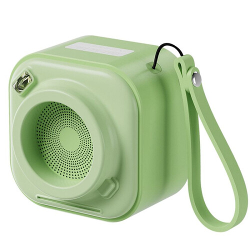 Retro Camera Shape  Speaker Wireless  Portable Outdoor Subwoofer Green