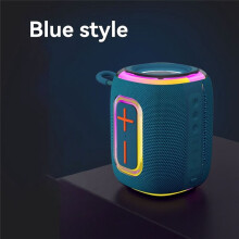 Głośnik IPX5, Wodoodporny, Kolorowe Światło RGB, Obsługa USB/Karty TF/AUX, Funkcja Odbioru Dźwięku, Czarny
