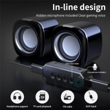 Computer Speakers for PC, Computer Speakers with ,Support Wired Connection Speaker for PC,Laptop,Tablet