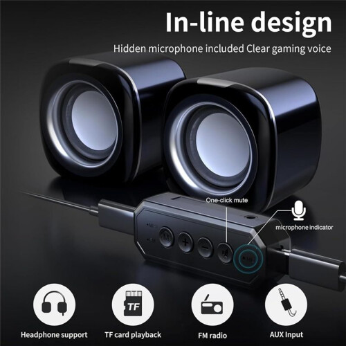 Computer Speakers for PC, Computer Speakers with ,Support Wired Connection Speaker for PC,Laptop,Tablet