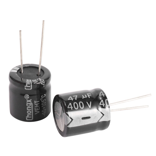 5 pcs 400V 47UF 18 x 20mm Aluminum Electrolytic Capacitor 2